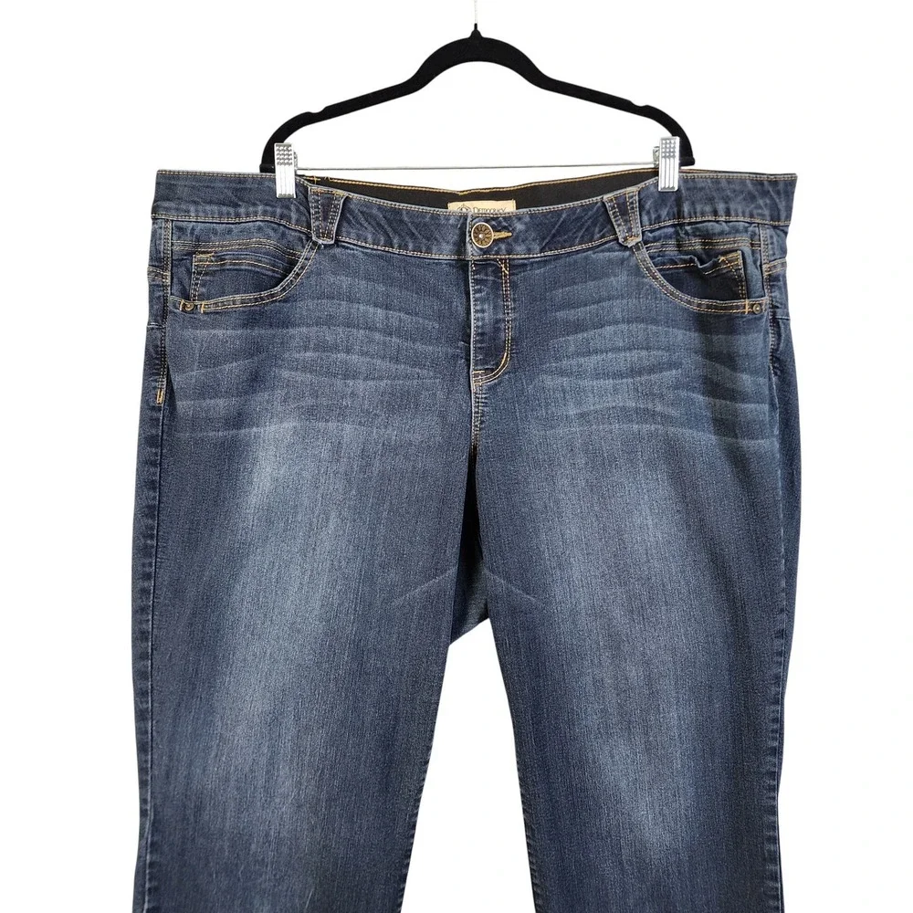 Democracy Absolution Booty Lift Plus Jegging Jeans Plus Size 24 Dark Indigo Wash - Picture 3 of 13